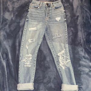 Distressed Mom Jeans